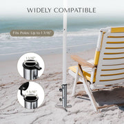 DIY Metal In-ground Sand Anchor for Poles (D 1 7/16")