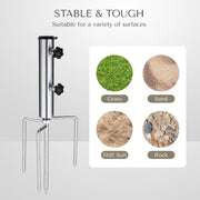 DIY Metal In-ground Sand Anchor for Poles (D 1 7/16")