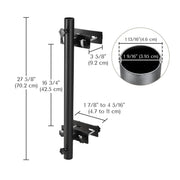 DIY Deck Railing Umbrella Holder Vertical Mount D1 9/16" Poles