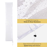 DIY Outdoor Umbrella Cover with Zipper for 8-9ft Umbrellas