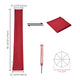 DIY Outdoor Patio Umbrella Cover for 10ft Umbrellas Red/Tan