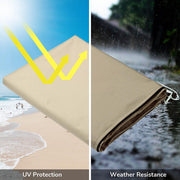 DIY Outdoor Umbrella Cover w/ Zipper Rod fits for 7' to 13' Umbrellas