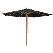 13 Foot Wooden Patio Umbrella Color Options