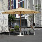 DIY 13 Foot Wooden Outdoor Umbrella and Rolling Base