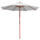 DIY 9 Foot Wooden Patio Umbrella Color Options