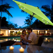 DIY 10 x 6.5 Foot Patio LED Solar Umbrella Color Options