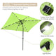 DIY 10 x 6.5 Foot Patio LED Solar Umbrella Color Options