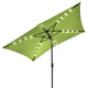 10 x 6.5 Foot Patio LED Solar Umbrella Color Options