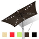 10 x 6.5 Foot Patio LED Solar Umbrella Color Options