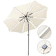 DIY 10 ft Lighted Patio Umbrella Solar Umbrella Tilt 8-Rib