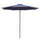 9 Foot Wooden Patio Umbrella Color Options