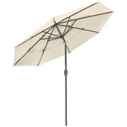 DIY 9 Foot Tilting Outdoor Patio Umbrella 3-Tiered