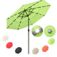DIY 9 Foot Tilting Patio Umbrella with Light 3-Tiered