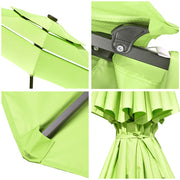 DIY 9 Foot Tilting Patio Umbrella with Light 3-Tiered