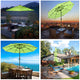 DIY 9 Foot Tilting Patio Umbrella with Light 3-Tiered