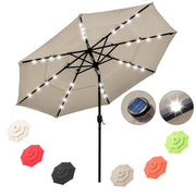 DIY 10 Foot Tilting Patio Umbrella with Light 3-Tiered