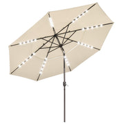 DIY 11 Foot Tilting Patio Umbrella with Light 3-Tiered