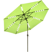 DIY 11 Foot Tilting Patio Umbrella with Light 3-Tiered