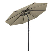 DIY 10 ft Tilting Outdoor Patio Umbrella 220g Yarn-dyed Canopy UV50+