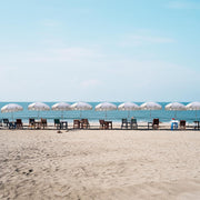 DIY 6 ft 8-Rib Beach Umbrella with Fringe and Anchor