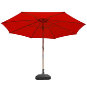 DIY 13 Foot Wooden Outdoor Umbrella and Rolling Base