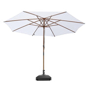 DIY 13 Foot Wooden Outdoor Umbrella and Rolling Base