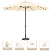 DIY 13ft 8-Rib Outdoor Umbrella with Heavy Umbrella Base