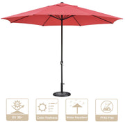 DIY 13ft 8-Rib Outdoor Umbrella with Heavy Umbrella Base