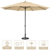 DIY 13ft 8-Rib Outdoor Umbrella with Heavy Umbrella Base