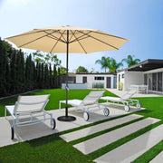 DIY 13ft 8-Rib Outdoor Umbrella with Heavy Umbrella Base