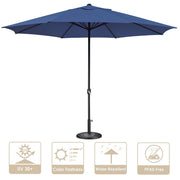 DIY 13ft 8-Rib Outdoor Umbrella with Heavy Umbrella Base