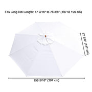 DIY 13 ft Patio and Market Umbrella Replacement Canopy