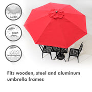 DIY 8 ft Patio and Market Umbrella Replacement Canopy