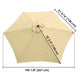 DIY 9 ft 6-Rib Patio and Market Umbrella Replacement Canopy