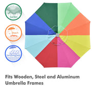 DIY 8 ft Patio and Market Umbrella Replacement Canopy