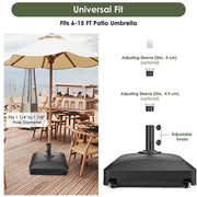 DIY 9 Foot Wooden Outdoor Umbrella and Stand