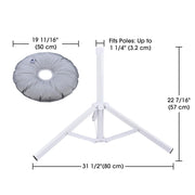 DIY Collapsible Portable Umbrella Stand Base (D 1 1/4")