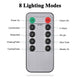 DIY Outdoor Umbrella Lights Solar Day Night Sensor 9-10ft 8-Rib