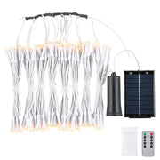 DIY Outdoor Umbrella Lights Solar Day Night Sensor 9-10ft 8-Rib