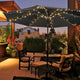 DIY Outdoor Umbrella Lights Solar Day Night Sensor 9-10ft 8-Rib
