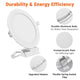 DIY Set(6) 12W LED Ceiling Recessed Lighting Dimmable White