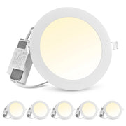 DIY Set(6) 12W LED Ceiling Recessed Lighting Dimmable White