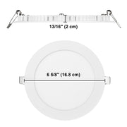 DIY Set(6) 12W LED Ceiling Recessed Lighting Dimmable White