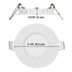 DIY 3W LED Dimmable Ceiling Recessed Lighting 12ct/Pack