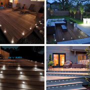 DIY 12V Low Voltage Deck Step Lights - IP67 Waterproof, 10ct