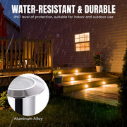 DIY 12V Low Voltage Deck Step Lights - IP67 Waterproof, 10ct
