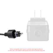 DIY 12V Step Deck Light Adapter Connector with 16 3/8' Cable