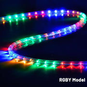 DIY 150ft Waterproof LED Rope Light with Power Cord & Connector (NO Color Changing)