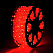 DIY 150ft Waterproof LED Rope Light Red 120V Plug-in
