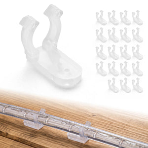 DIY D1/2" Wall Mount Clips for LED Neon Rope Lights 50ct/pk
